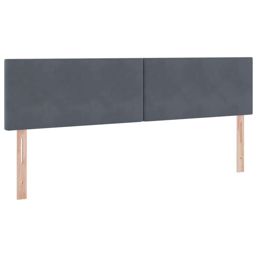 Krevet s od storage s uzglavljem Tamno siva 90 x 200 cm