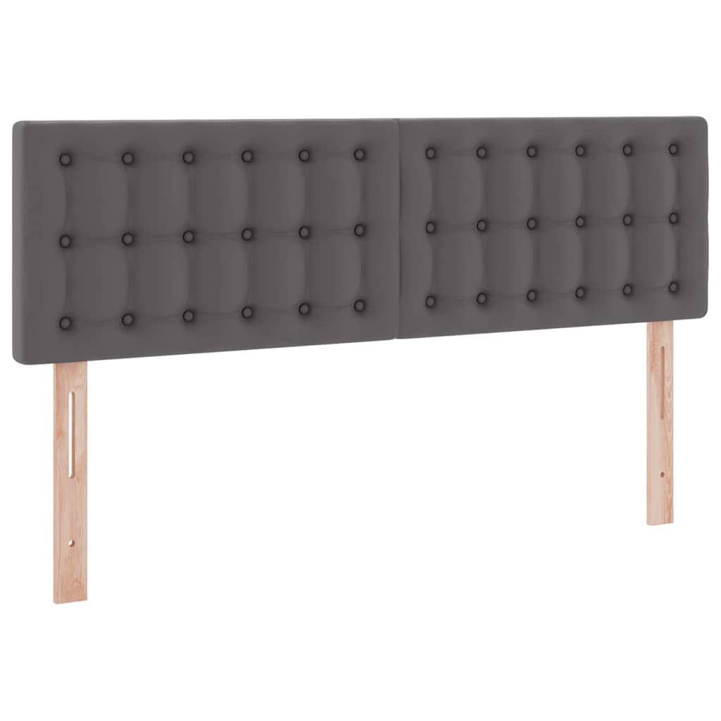 Krevet s prostorom za pohranu s LED-om Siva 140 x 200 cm