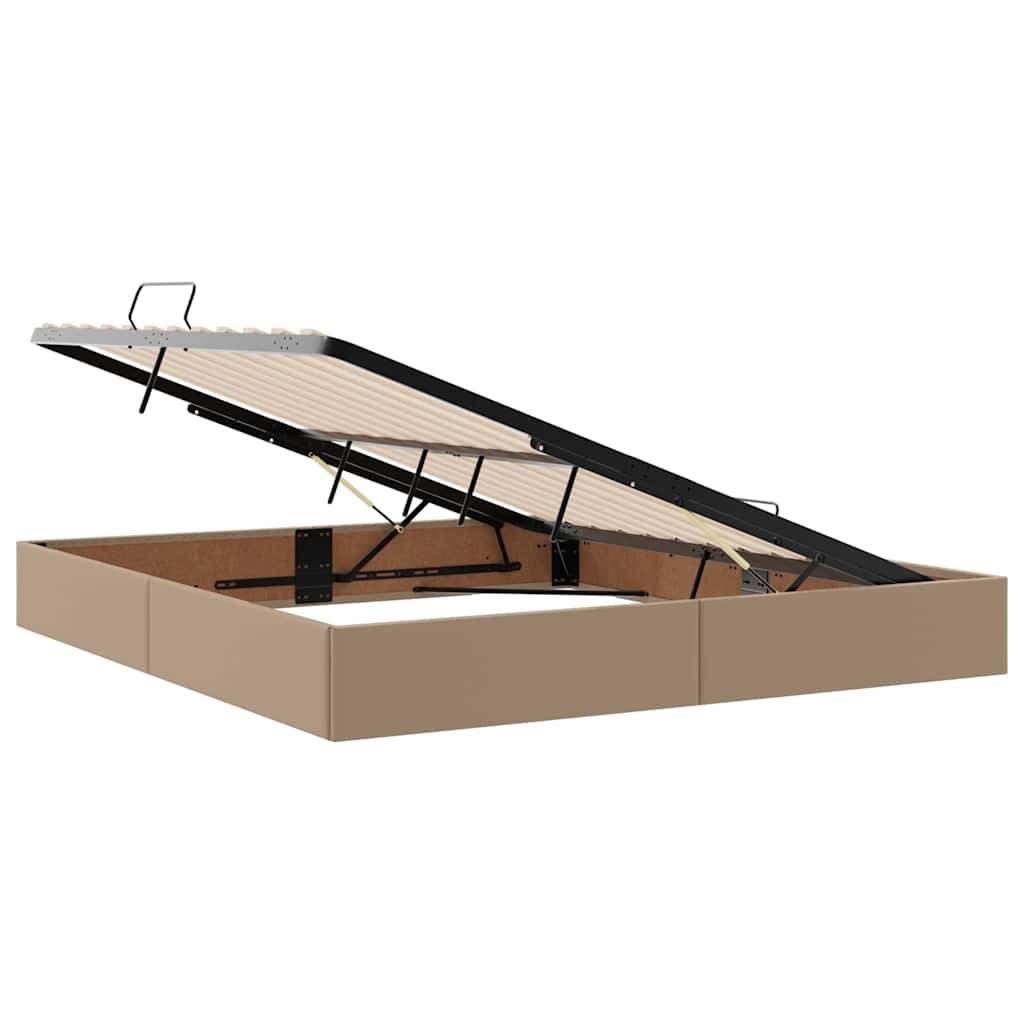 Krevet s prostorom za pohranu s LED-om Kapućino 180 x 200 cm