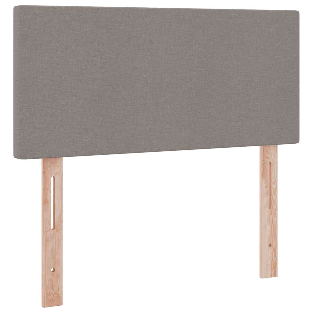 Krevet s prostorom za pohranu s LED-om Sivo-smeđa 100 x 200 cm
