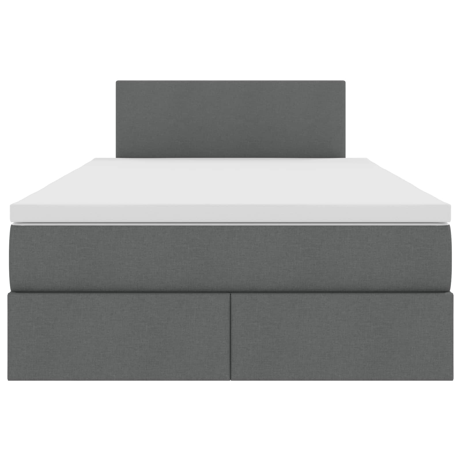 Krevet s prostorom za pohranu s LED-om Tamno siva 120 x 190 cm