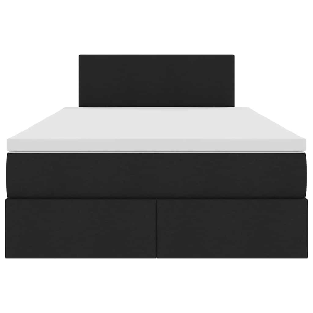 Krevet s prostorom za pohranu s LED-om Crna 120 x 190 cm