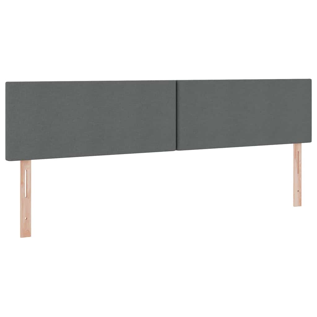Krevet s prostorom za pohranu s LED-om Tamno siva 200 x 200 cm