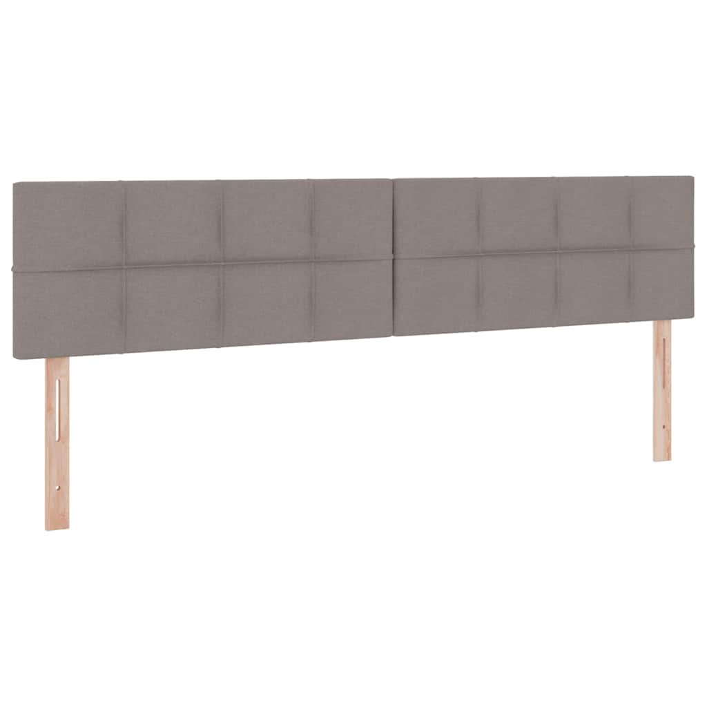 Krevet s prostorom za pohranu s LED-om Sivo-smeđa 200 x 200 cm