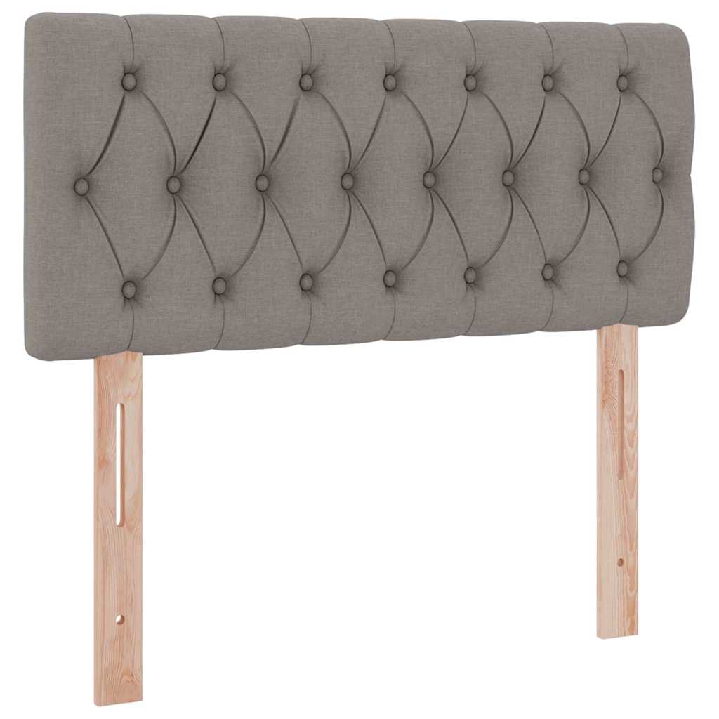 Krevet s prostorom za pohranu s LED-om Sivo-smeđa 90 x 190 cm