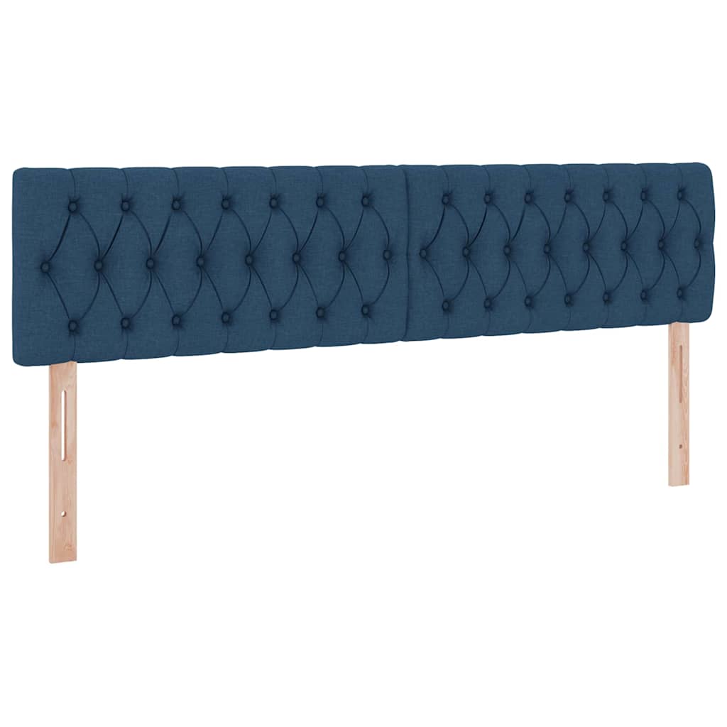 LED krevet za pohranu s madracem Plava 180 x 200 cm Tkanina