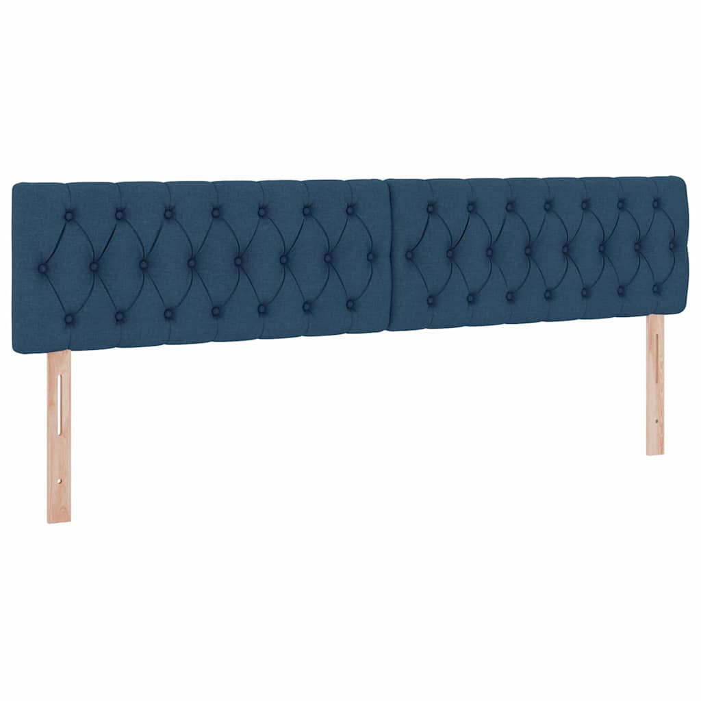 Krevet s prostorom za pohranu s LED-om Plava 200 x 200 cm