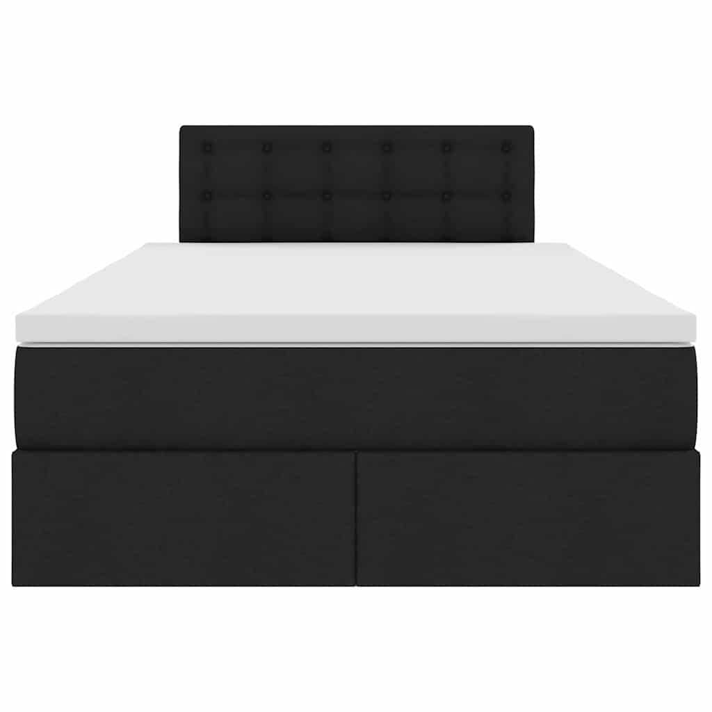 Krevet s prostorom za pohranu s LED-om Crna 120 x 190 cm