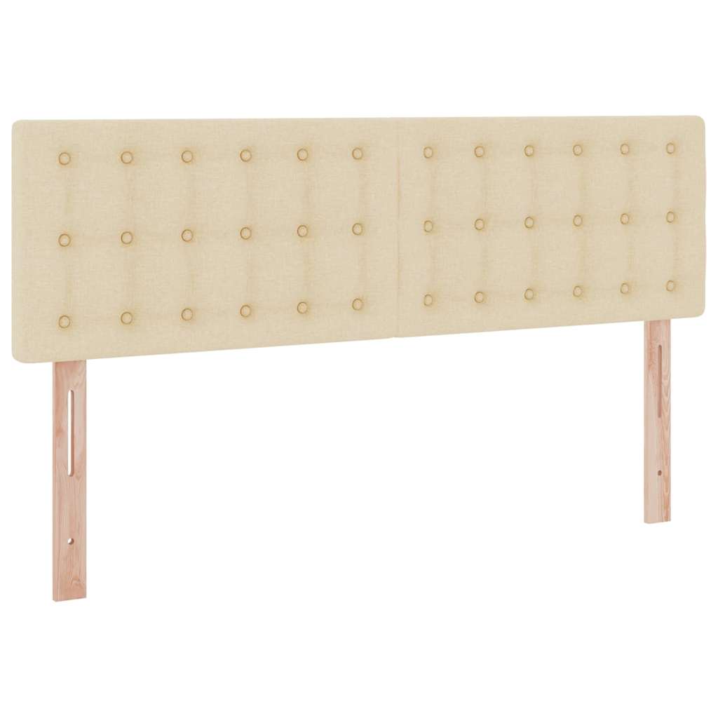 Krevet s prostorom za pohranu s LED-om Krema 140 x 190 cm