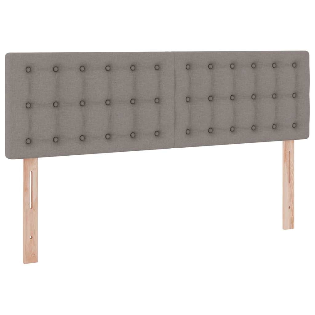 Krevet s prostorom za pohranu s LED-om Sivo-smeđa 140 x 200 cm