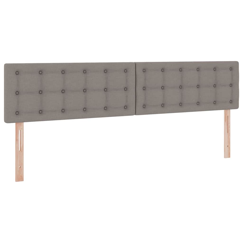 Krevet s prostorom za pohranu s LED-om Sivo-smeđa 200 x 200 cm