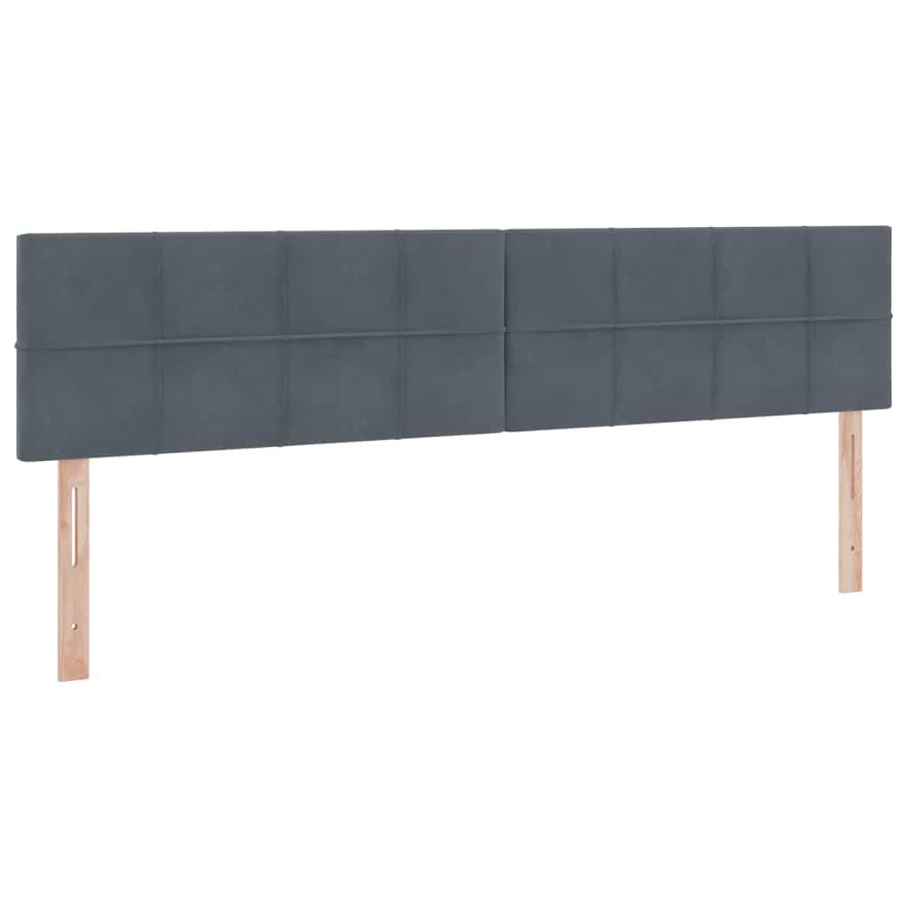 Krevet s prostorom za pohranu s LED-om Tamno siva 200 x 200 cm