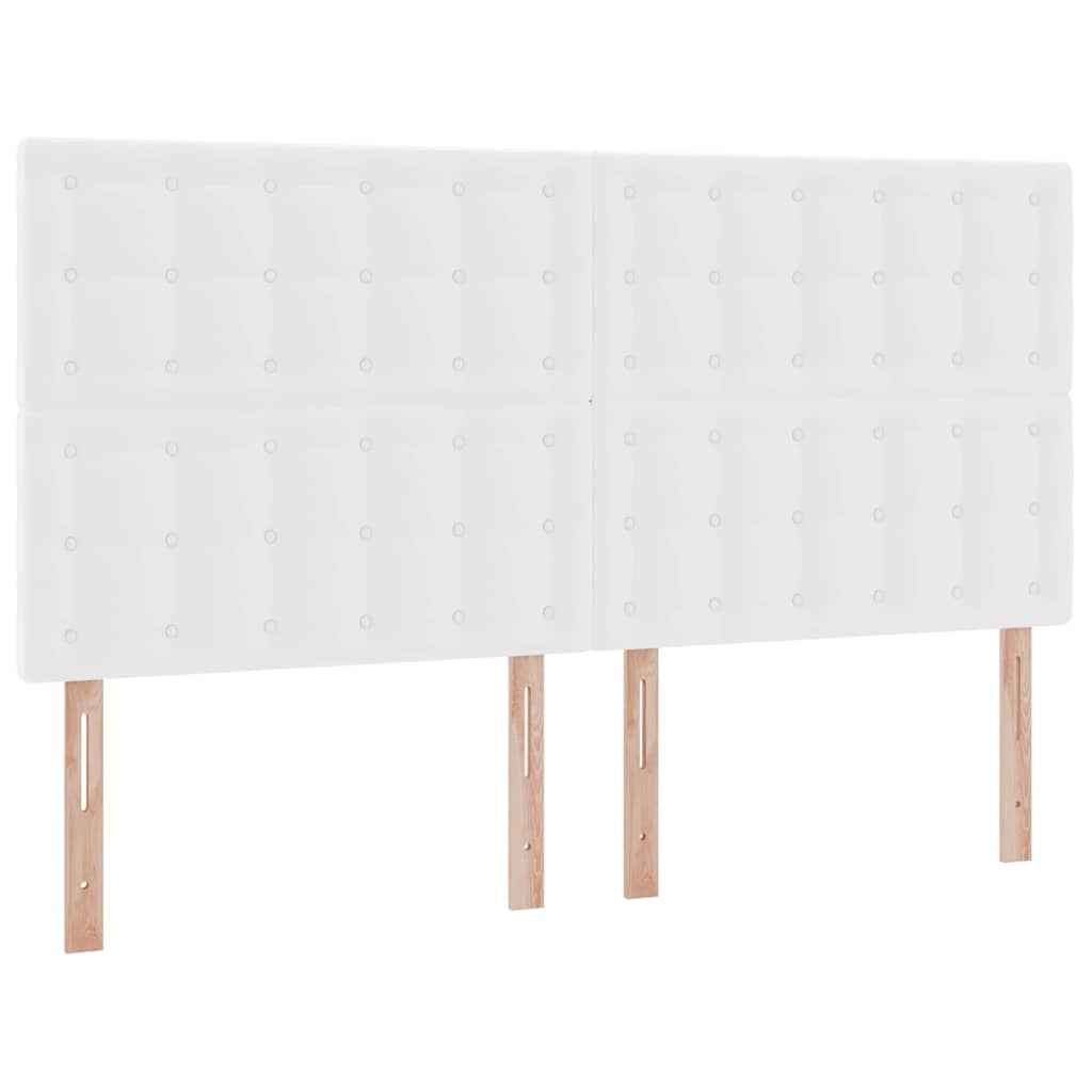 Krevet s od storage Čista bijela 160 x 200 cm Lažna koža