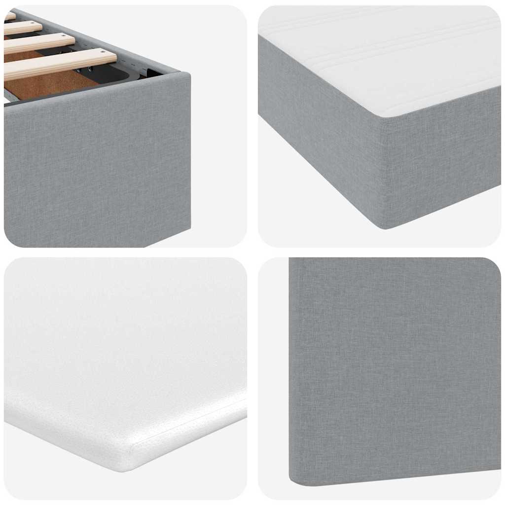 Krevet s madracem i skladištem Svijetlo siva 140 x 200 cm