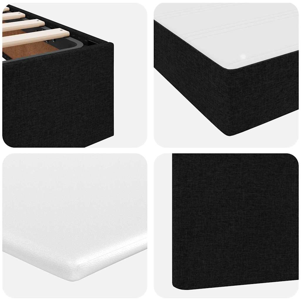 Krevet s madracem i skladištem Crna 180 x 200 cm Poliester