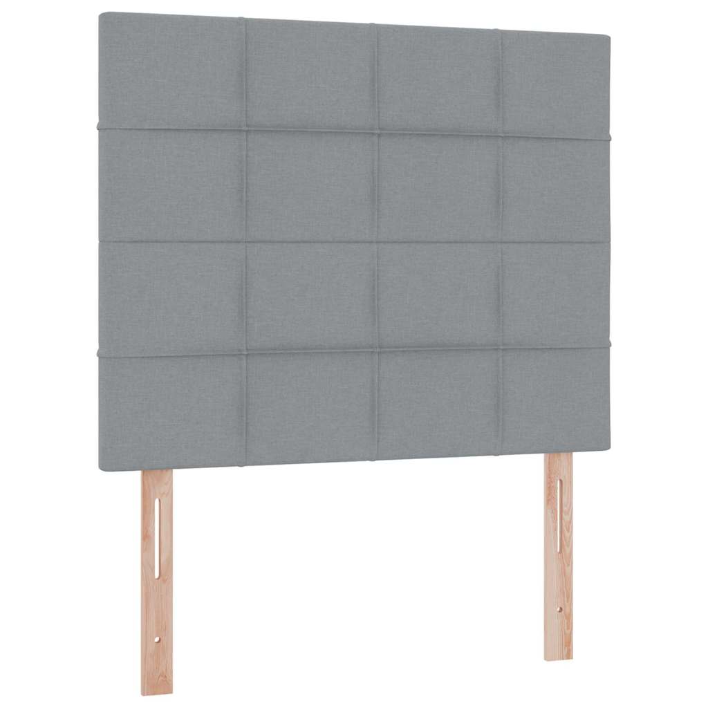 Krevet s madracem i skladištem Svijetlo siva 120 x 190 cm