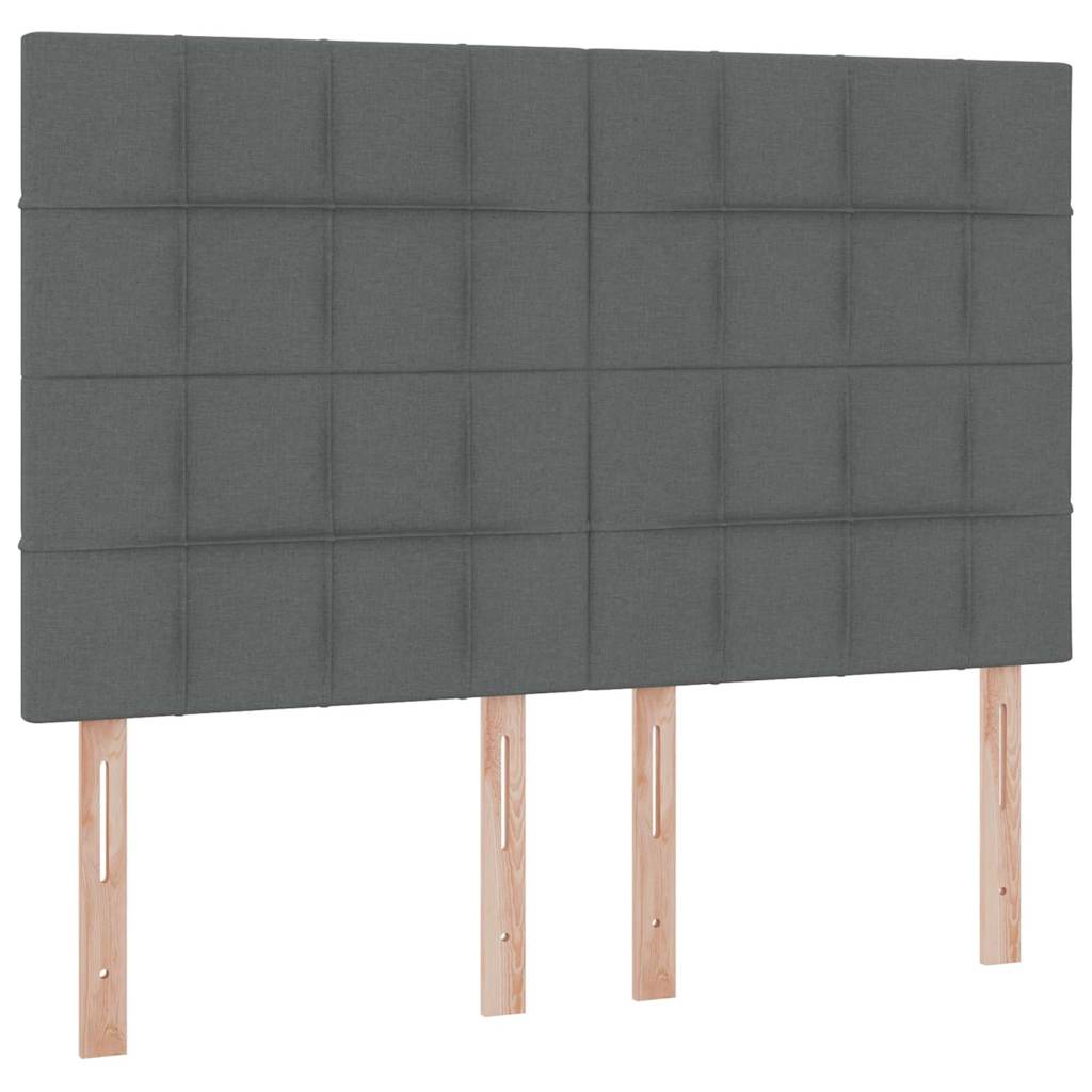 Krevet s madracem i skladištem Tamno siva 140 x 190 cm
