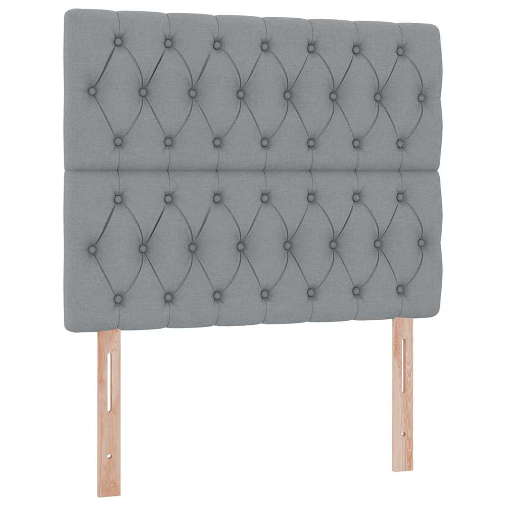 Krevet s madracem i skladištem Svijetlo siva 120 x 190 cm