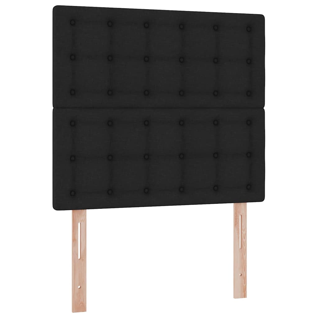 Krevet s madracem i skladištem Crna 100 x 200 cm Poliester