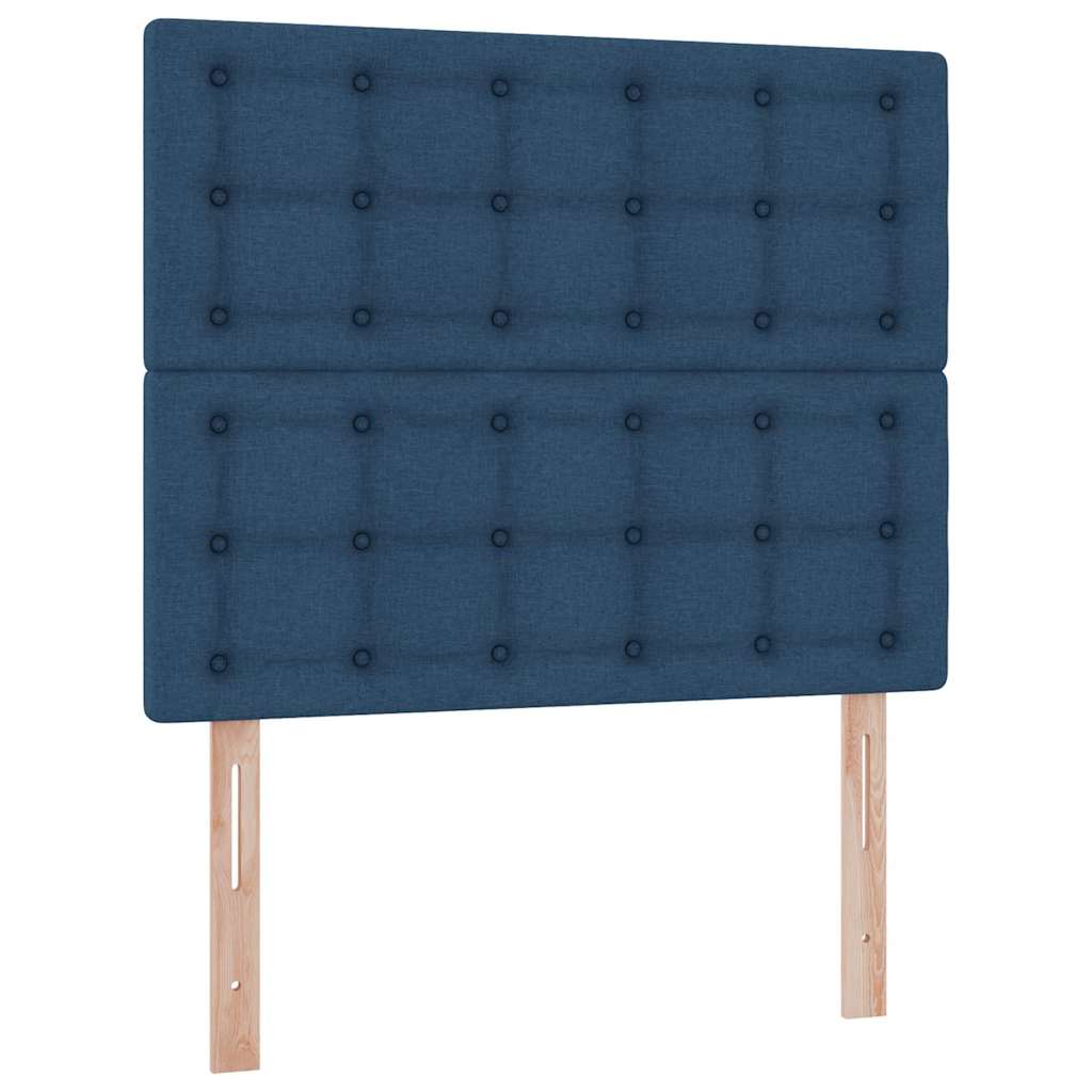 Krevet s madracem i skladištem Plava 120 x 190 cm tkanina