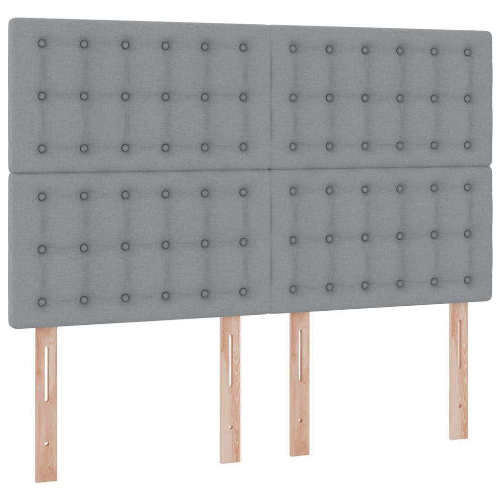 Krevet s madracem i skladištem Svijetlo siva 140 x 200 cm