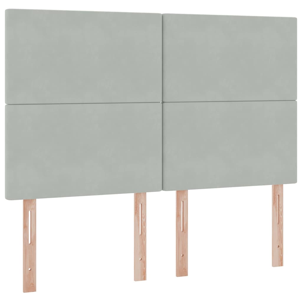 Krevet s madracem i skladištem Svijetlo siva 140 x 190 cm