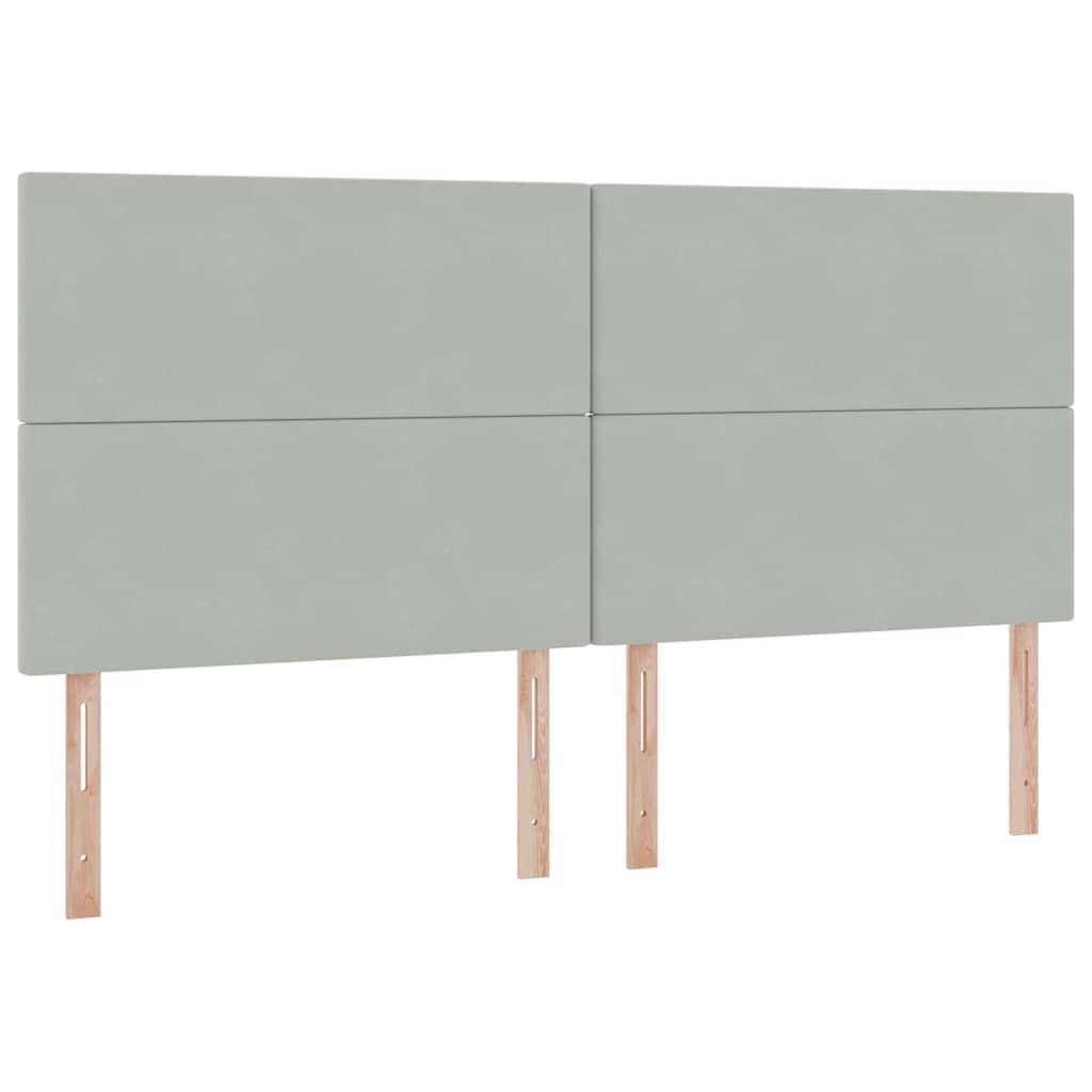 Krevet s madracem i skladištem Svijetlo siva 200 x 200 cm