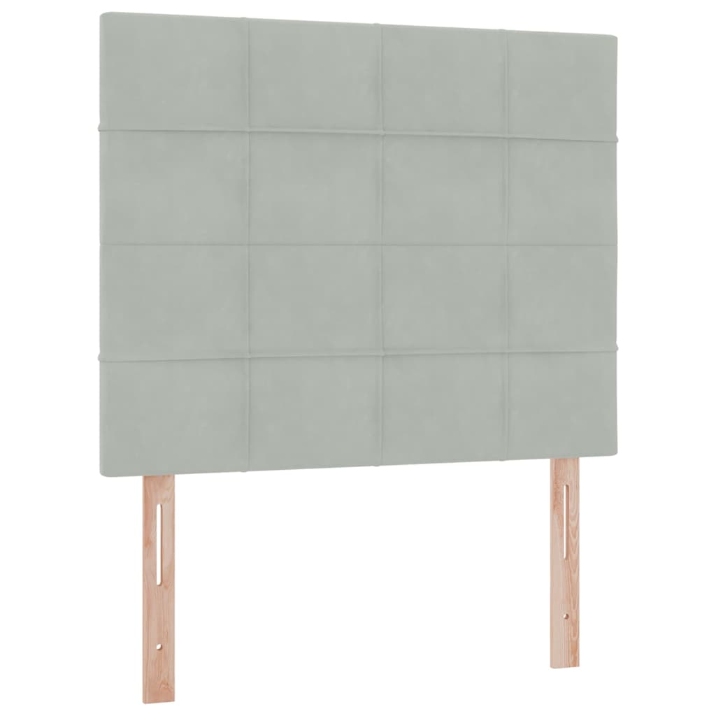 Krevet s madracem i skladištem Svijetlo siva 120 x 190 cm