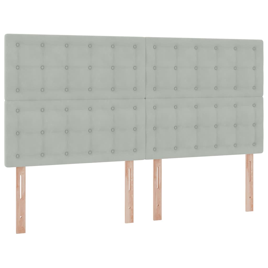 Krevet s madracem i skladištem Svijetlo siva 180 x 200 cm