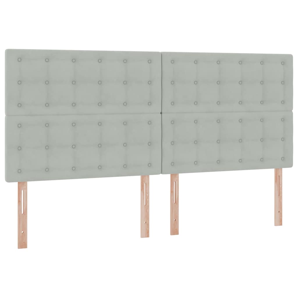 Krevet s madracem i skladištem Svijetlo siva 200 x 200 cm