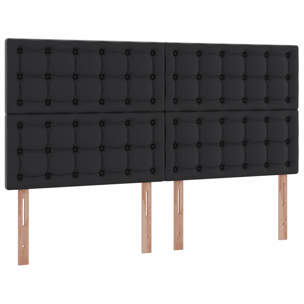 Krevet s madracem i skladištem Crna 180 x 200 cm Lažna koža