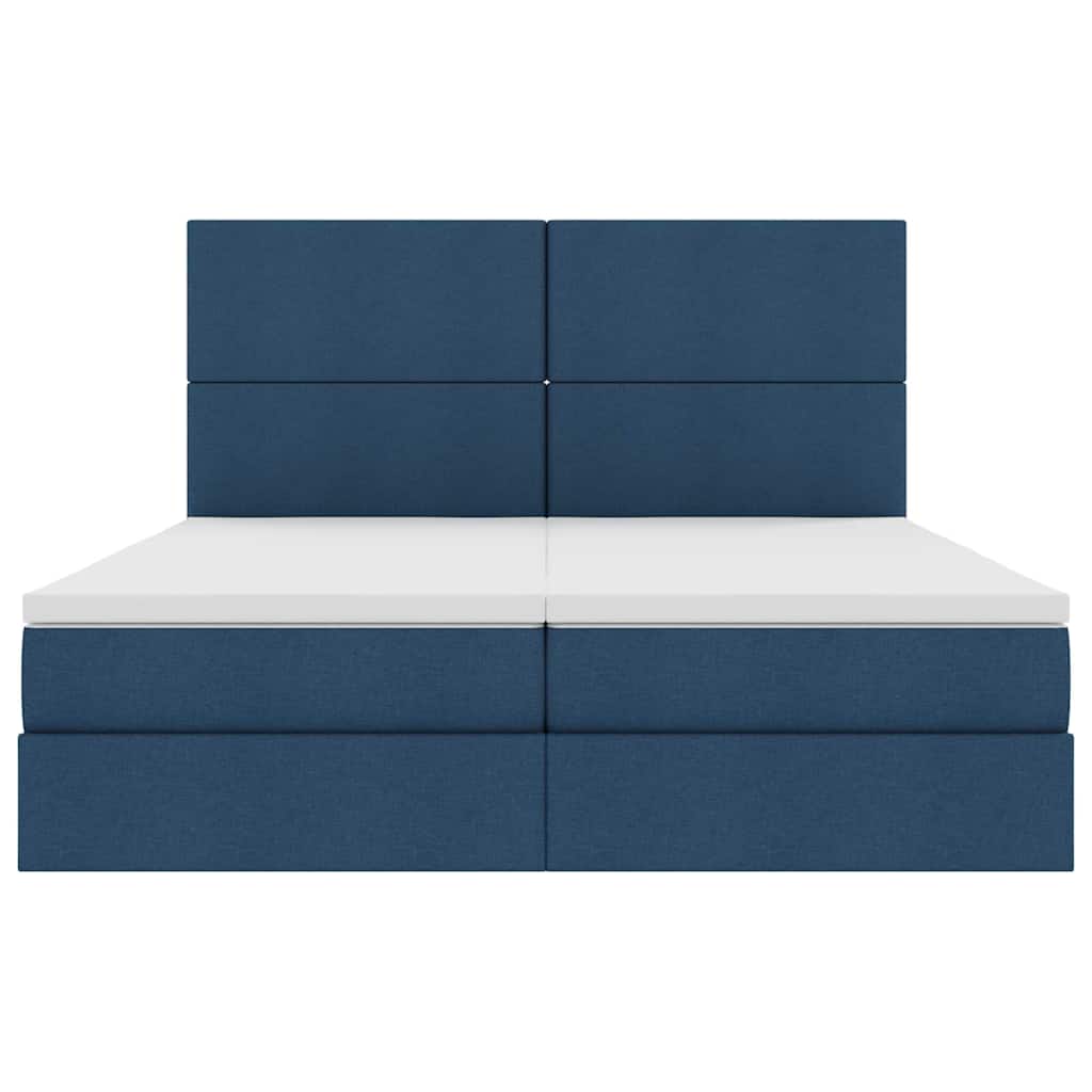 Krevet s od storage s madracem Plava 180 x 200 cm Lažna koža
