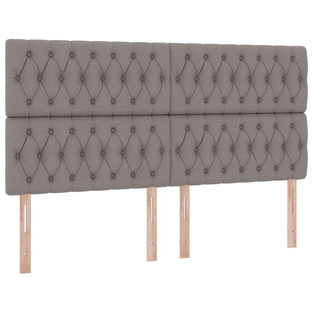 Krevet s od storage s uzglavljem Sivosmeđa 180 x 200 cm Tkanina