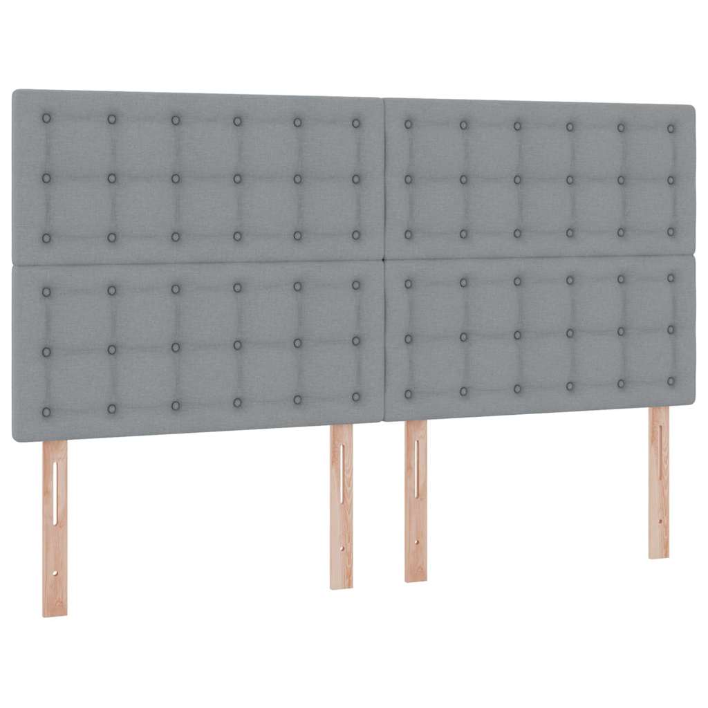 Krevet s od storage Svijetlo siva 180 x 200 cm Lažna koža