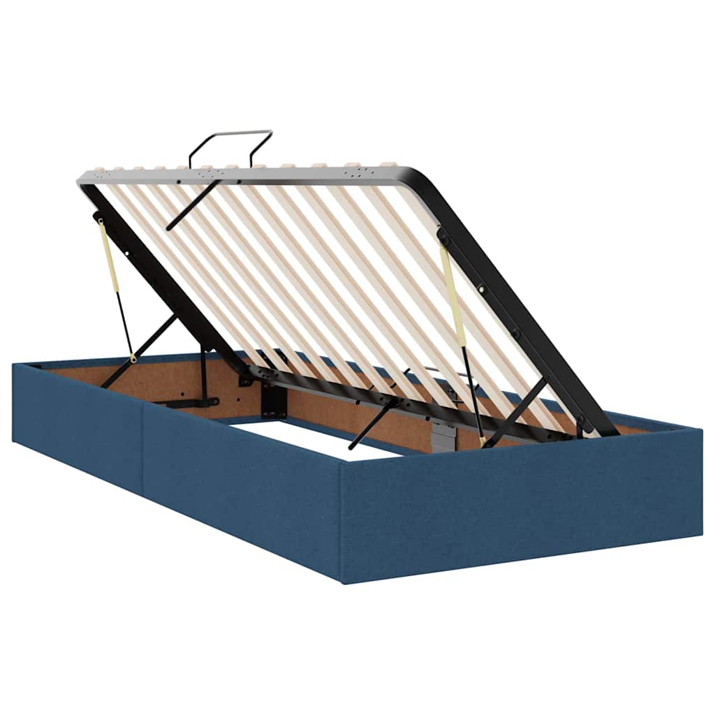 Krevet s od storage s madracem Plava 180 x 200 cm Lažna koža