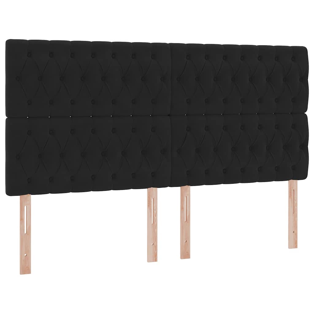 Krevet s od storage s madracem Crna 180 x 200 cm Baršun