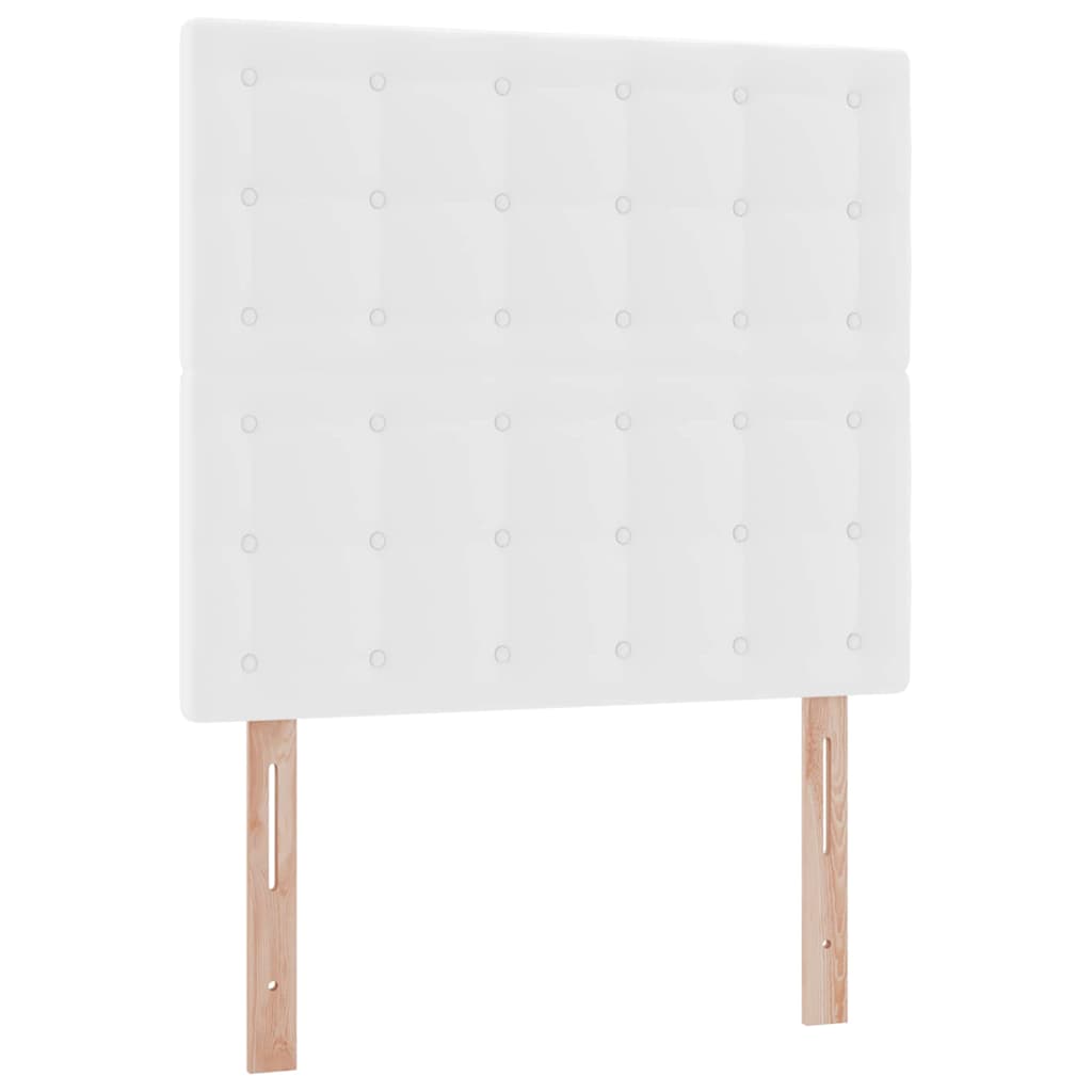 Krevet s prostorom za pohranu s LED-om Čista bijela 90 x 190 cm