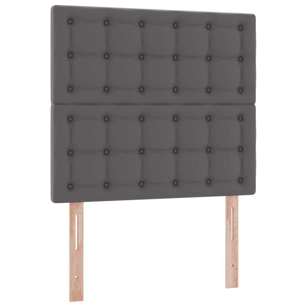 Krevet s prostorom za pohranu s LED-om Siva 90 x 200 cm