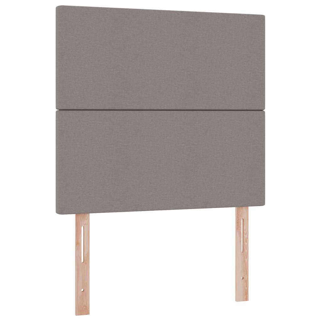 Krevet s prostorom za pohranu s LED-om Sivo-smeđa 100 x 200 cm