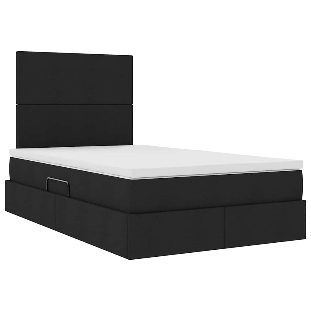 Krevet s prostorom za pohranu s LED-om Crna 120 x 190 cm