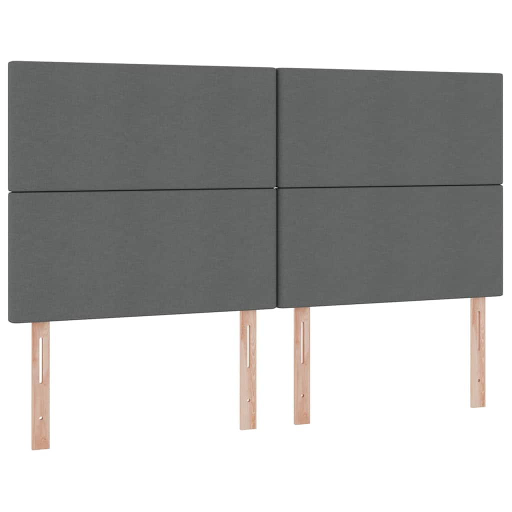 Krevet s prostorom za pohranu s LED-om Tamno siva 180 x 200 cm