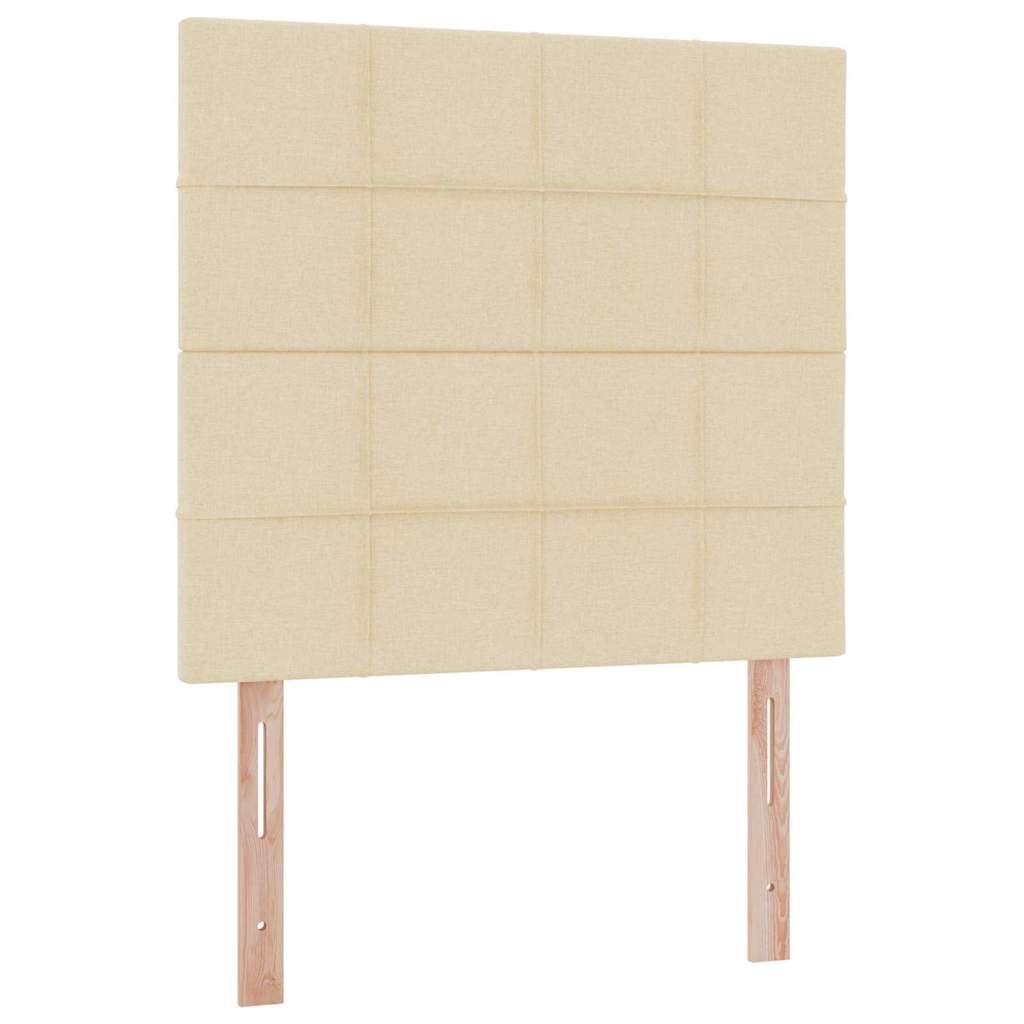 Krevet s prostorom za pohranu s LED-om Krema 90 x 190 cm