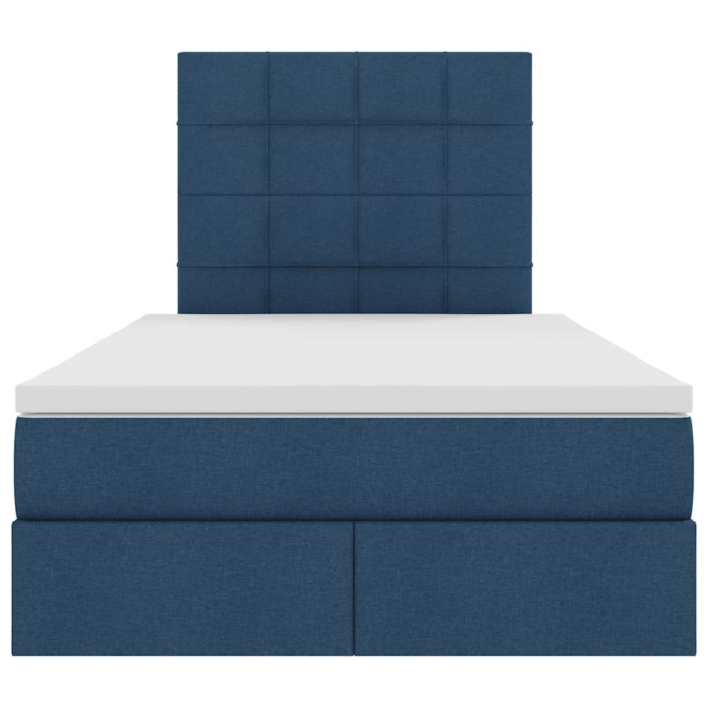 Krevet s prostorom za pohranu s LED-om Plava 120 x 190 cm