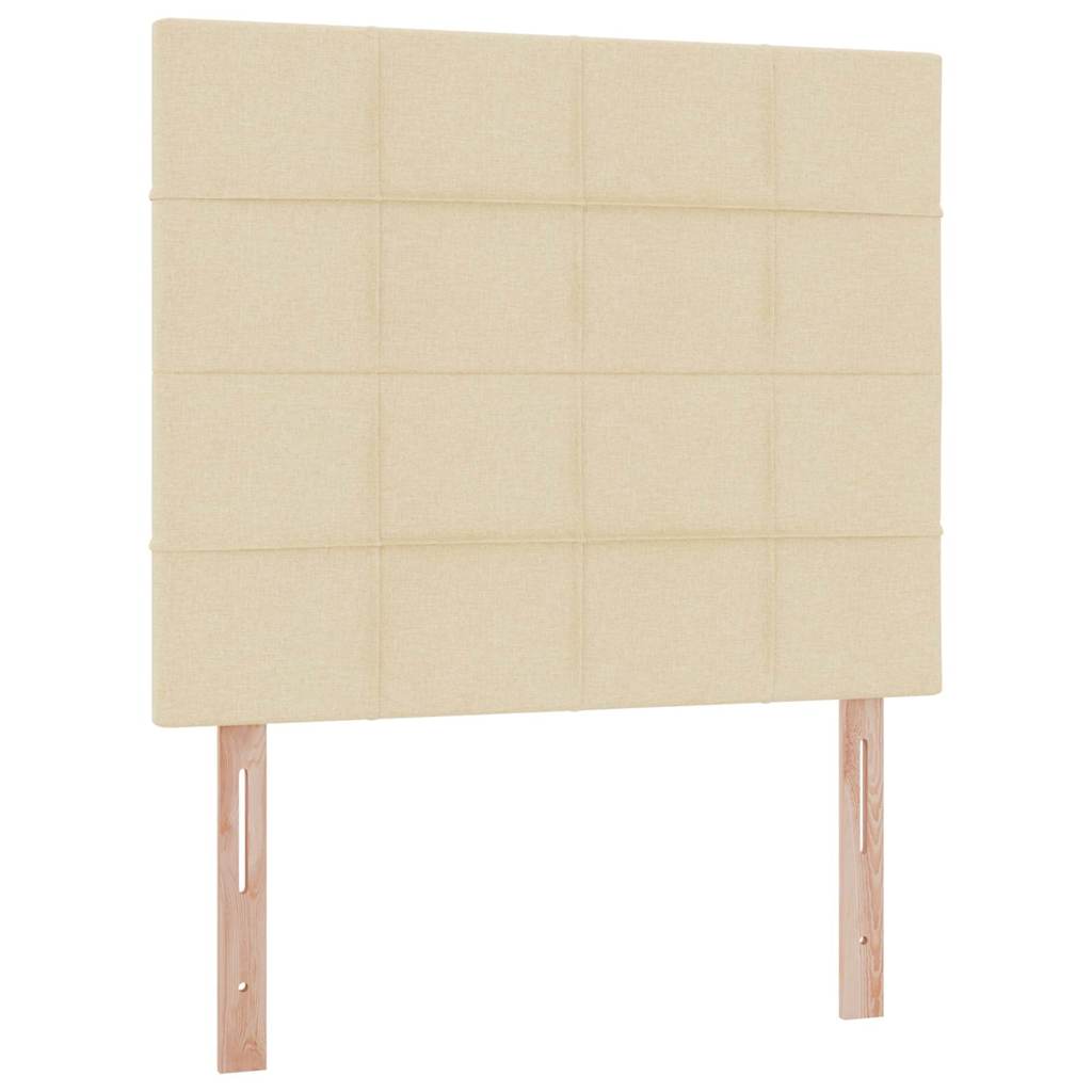 Krevet s prostorom za pohranu s LED-om Krema 120 x 200 cm