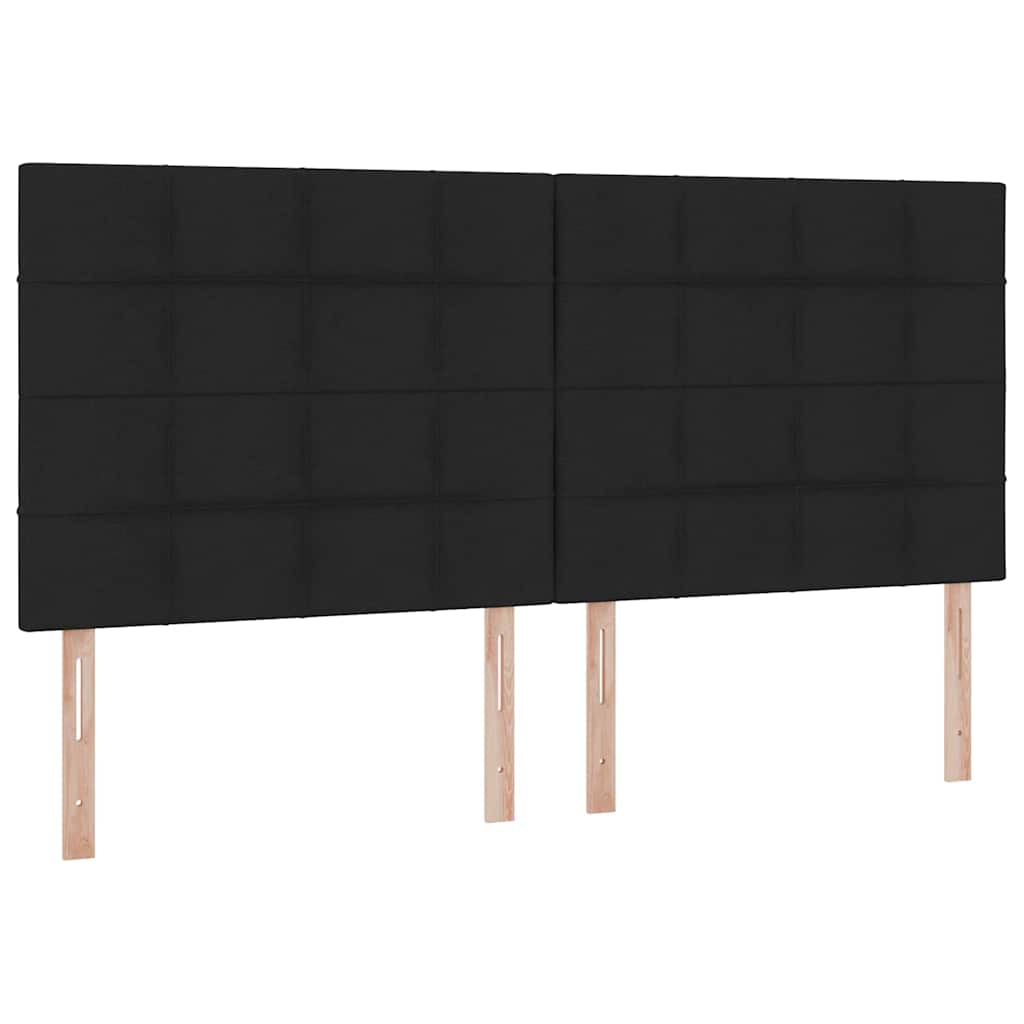 Krevet s prostorom za pohranu s LED-om Crna 200 x 200 cm