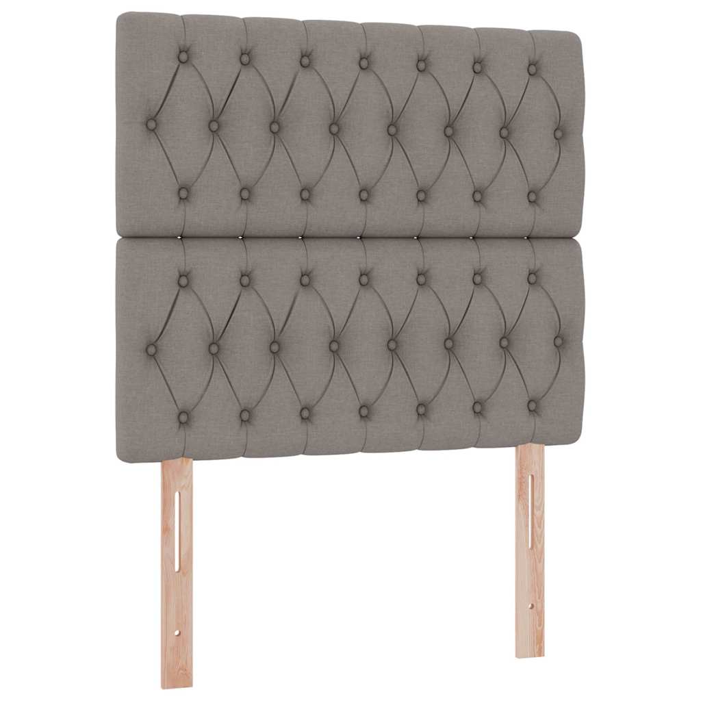 Krevet s prostorom za pohranu s LED-om Sivo-smeđa 90 x 190 cm
