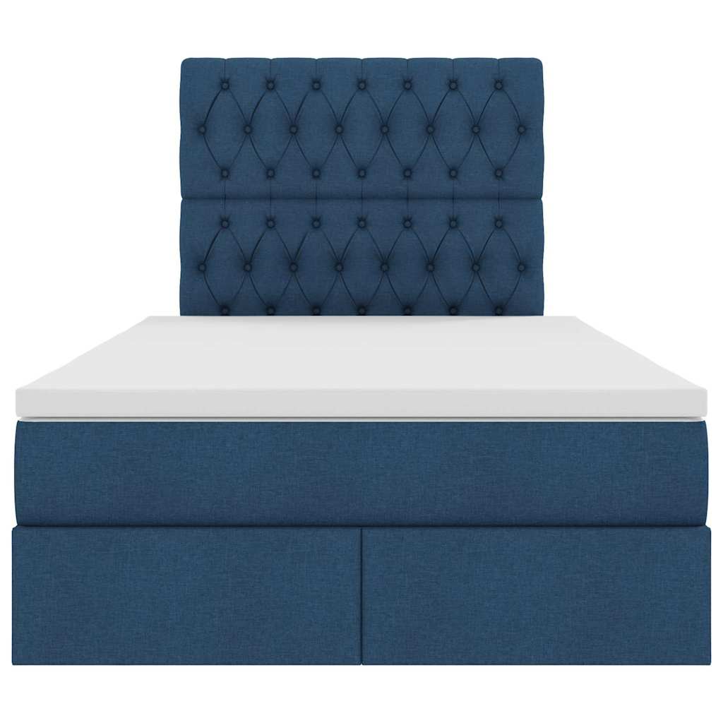 Krevet s prostorom za pohranu s LED-om Plava 120 x 190 cm