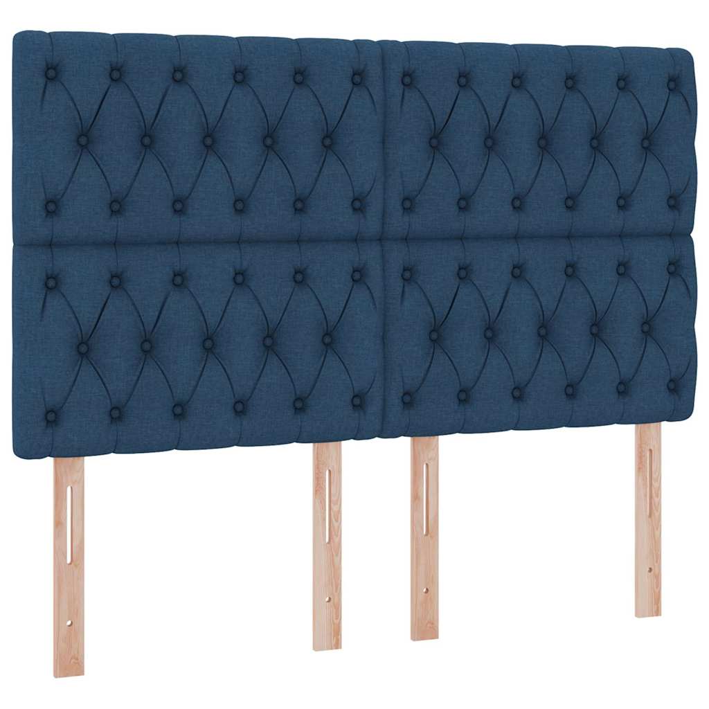 Krevet s prostorom za pohranu s LED-om Plava 140 x 200 cm