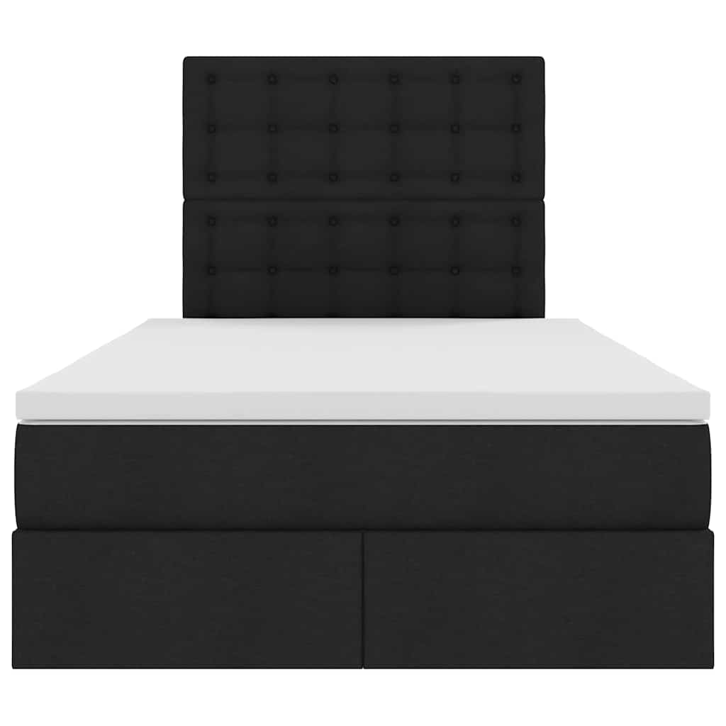 Krevet s prostorom za pohranu s LED-om Crna 120 x 190 cm