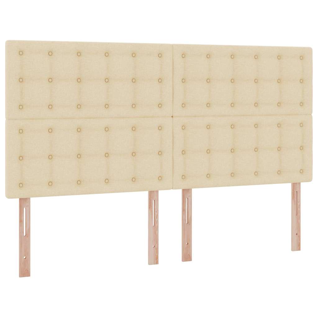Krevet s prostorom za pohranu s LED-om Krema 180 x 200 cm